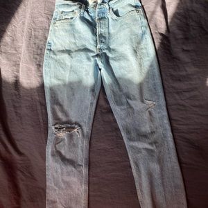 AGOLDE riley distressed jeans